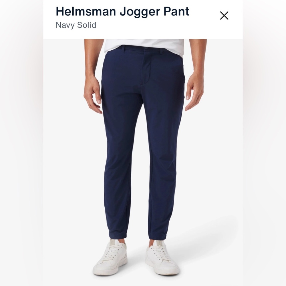 Mizzen+Main Helmsman Navy Jogger Pants - Picture 4 of 7